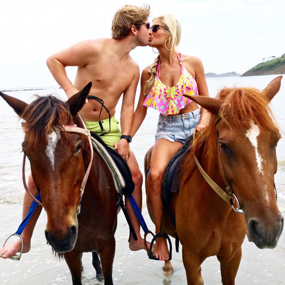 Couple on horses